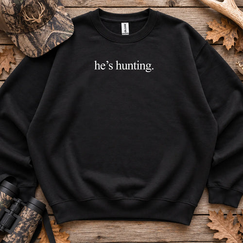 Minimal Hes Hunting Sweatshirt in Black