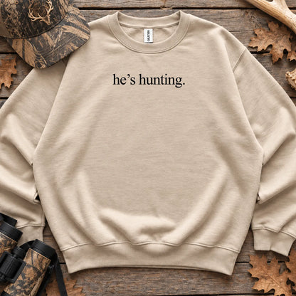 Minimal Hes Hunting Sweatshirt in Sand