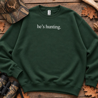 Minimal Hes Hunting Sweatshirt in Forest Green