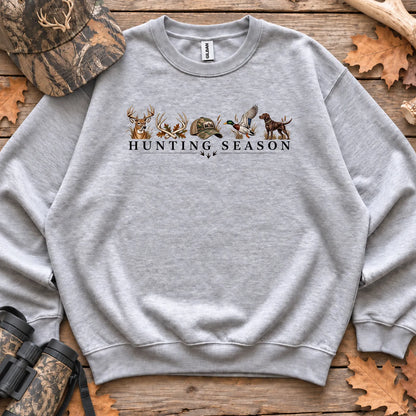 Minimal Hunting Season Forest Sweatshirt in Sport Grey
