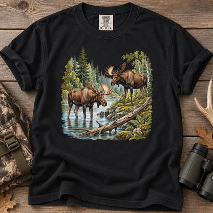Moose River T-Shirt in Black