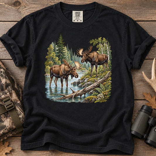 Moose River T-Shirt in Black