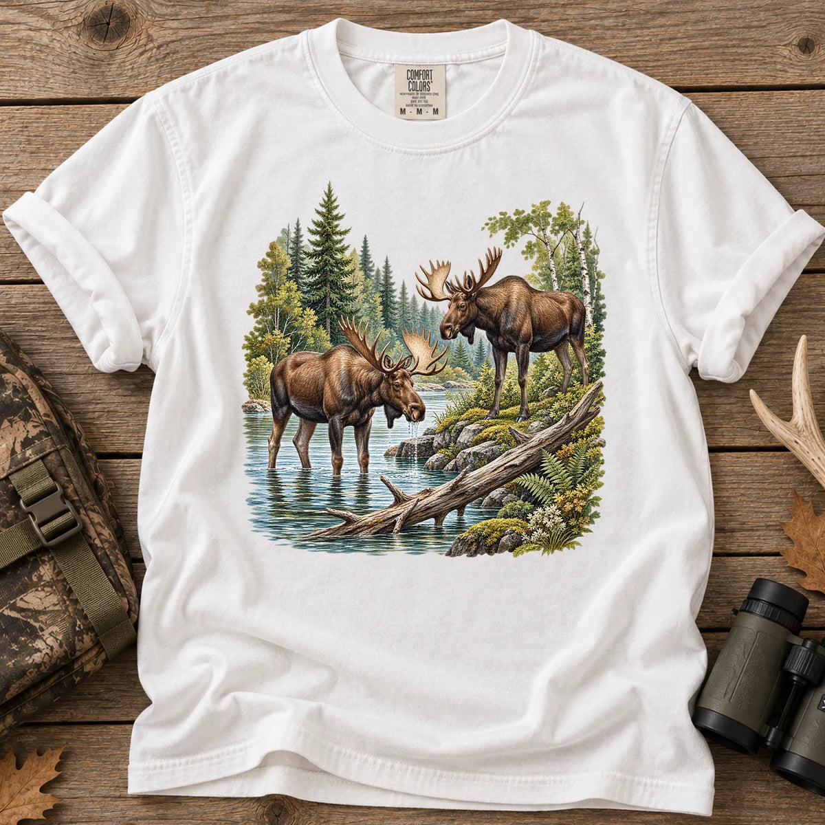 Moose River T-Shirt in White