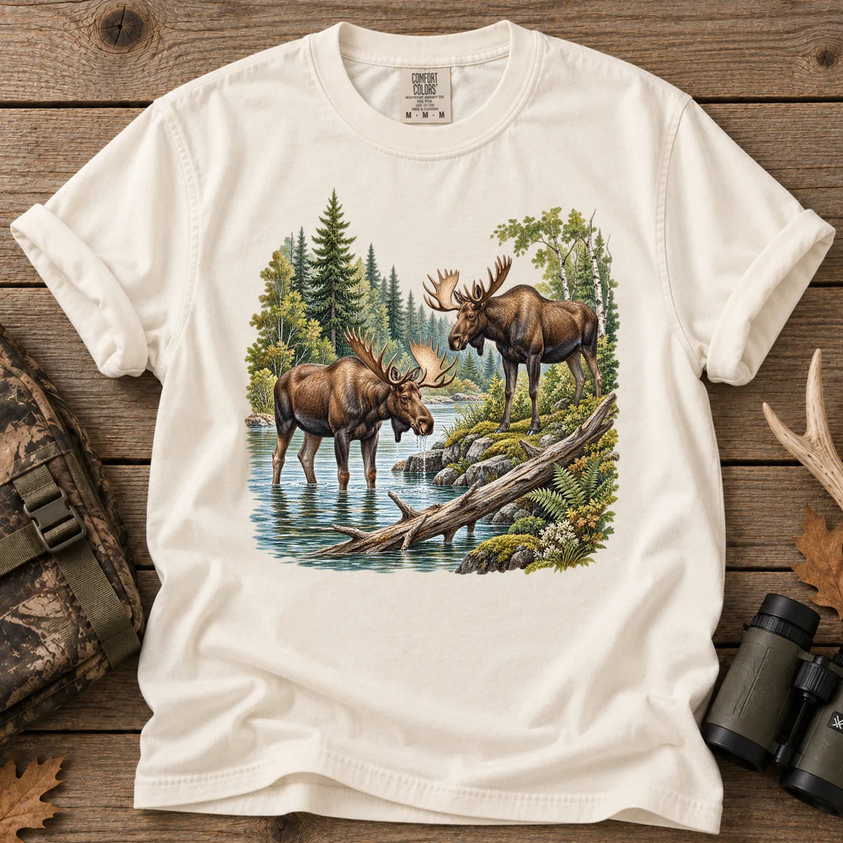 Moose River T-Shirt in Ivory