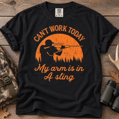 My Arm Is in a Sling T-Shirt in Black