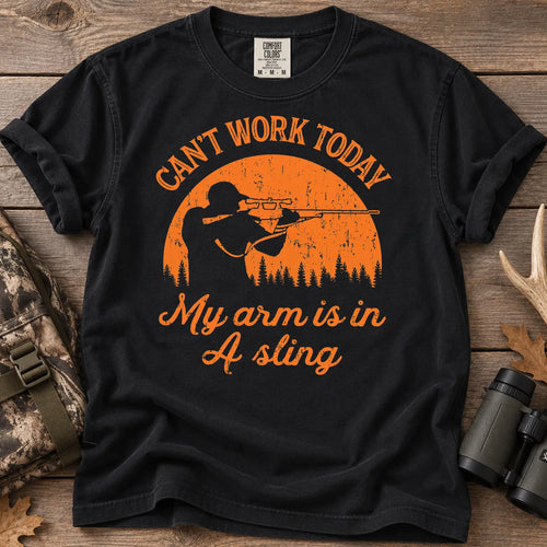My Arm Is in a Sling T-Shirt in Black