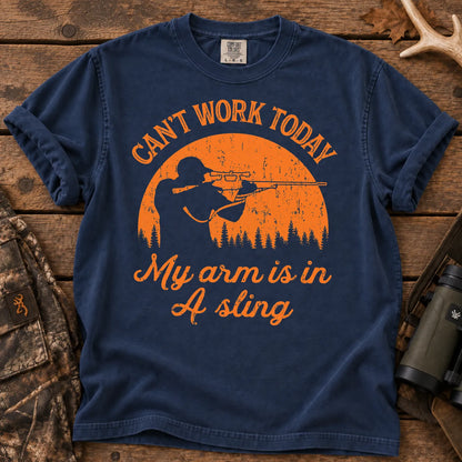 My Arm Is in a Sling T-Shirt in True Navy