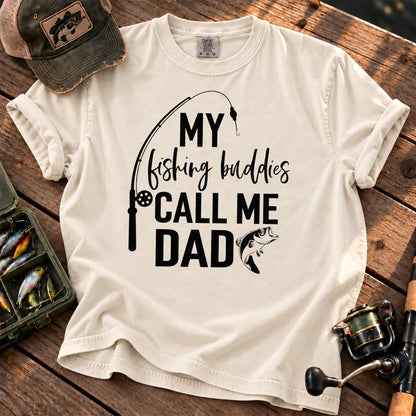 My Fishing Buddies Call Me Dad T-Shirt in Ivory