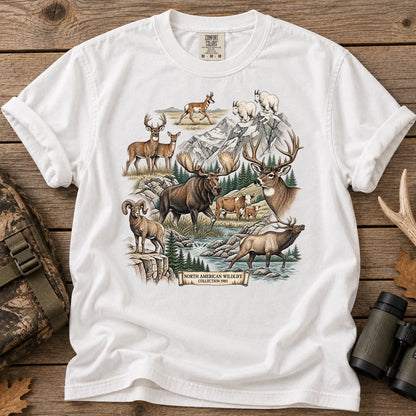North American Wildlife T-Shirt in White