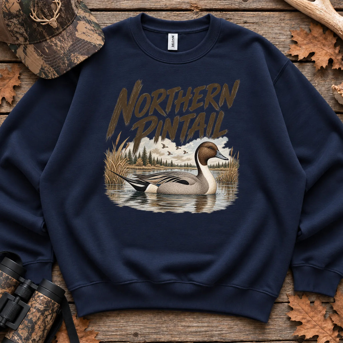 Northern Pintail Duck Sweatshirt in Navy