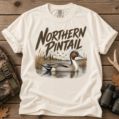 Northern Pintail Duck T-Shirt in Ivory