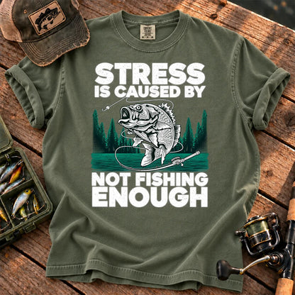 Not Fishing Enough T-Shirt in Moss