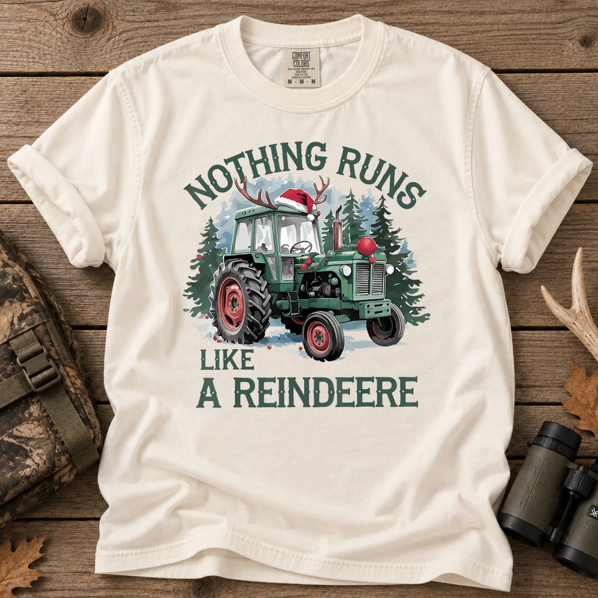 Nothing Runs Like a Reindeer T-Shirt in Ivory