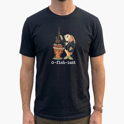 O-Fish-Iant Fishing Pun T-Shirt lifestyle mockup