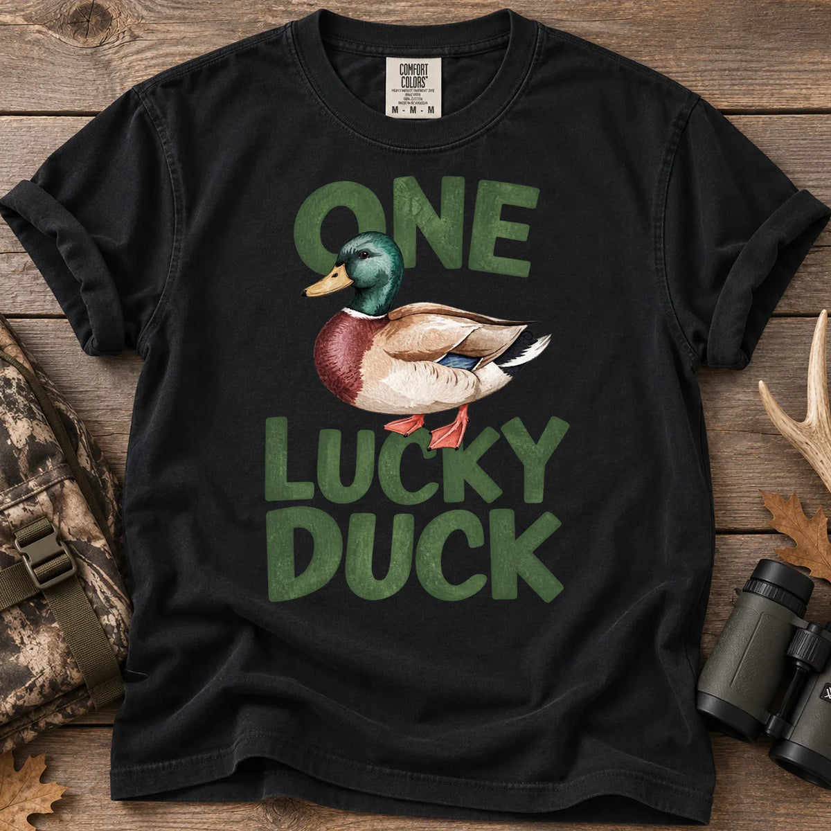 One Lucky Duck T-Shirt in Black