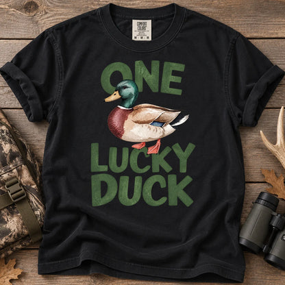 One Lucky Duck T-Shirt in Black