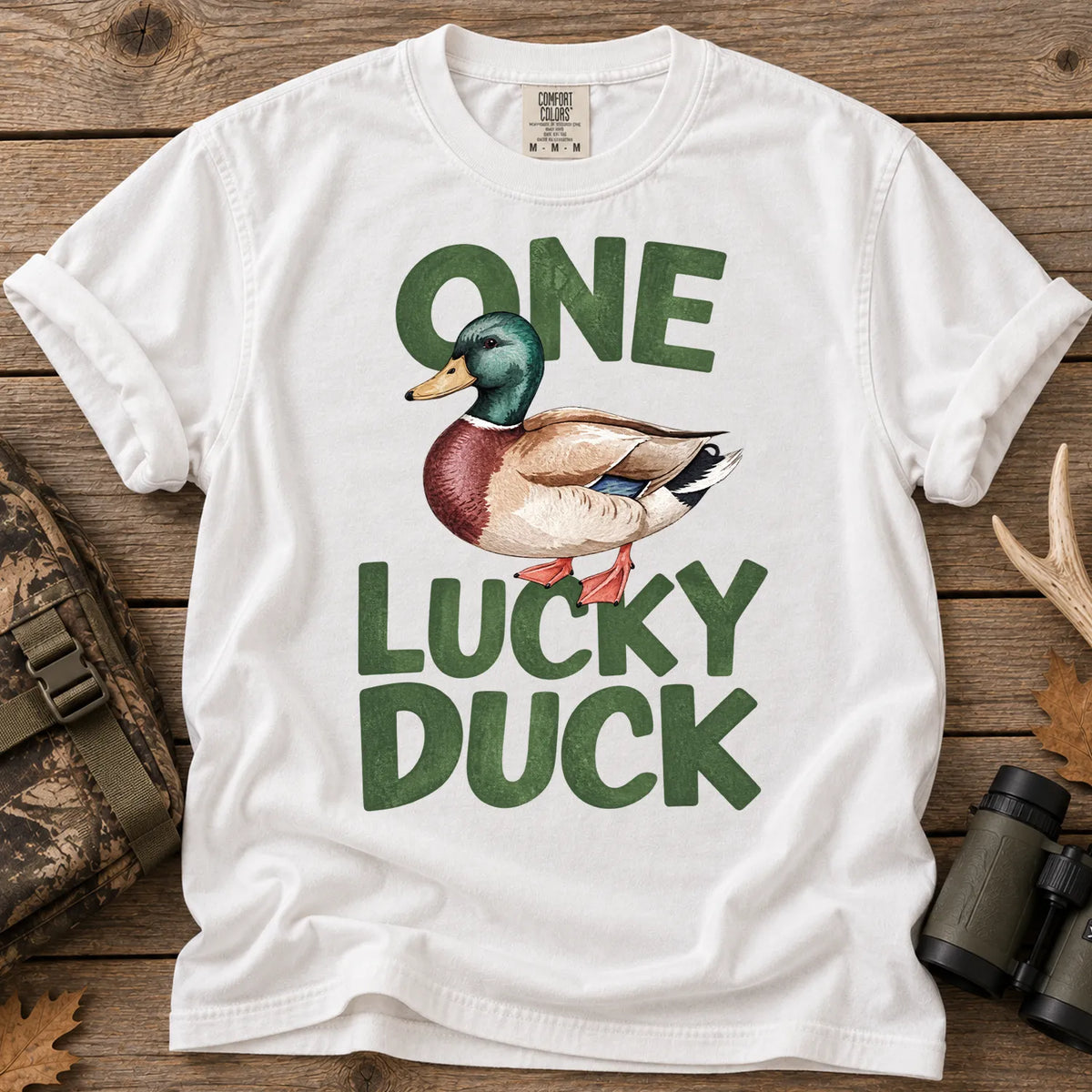 One Lucky Duck T-Shirt in White