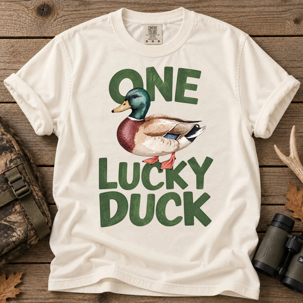 One Lucky Duck T-Shirt in Ivory