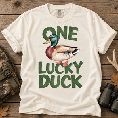 One Lucky Duck T-Shirt in Ivory