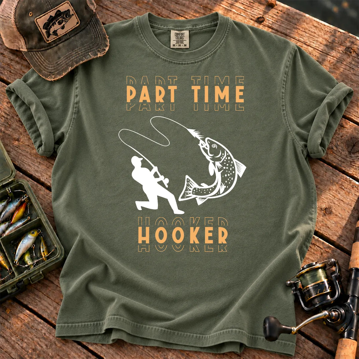 Part Time Hooker T-Shirt in Moss