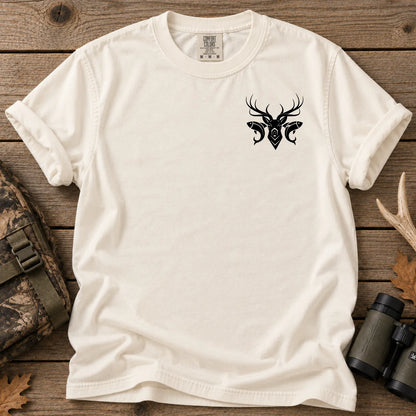 Patriotic Hunting and Fishing T-Shirt in Ivory