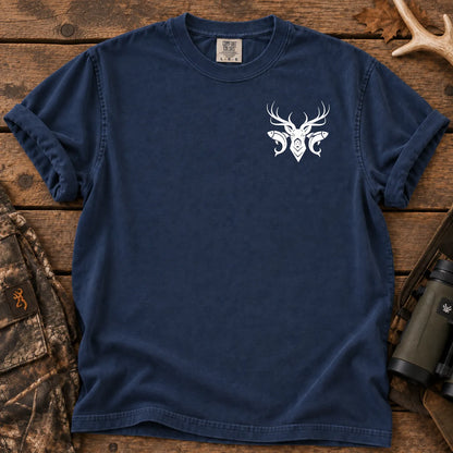 Patriotic Hunting and Fishing T-Shirt in True Navy