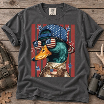 Patriotic Merica Mallard T-Shirt in Pepper