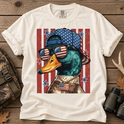 Patriotic Merica Mallard T-Shirt in Ivory
