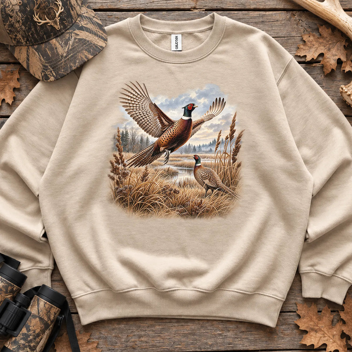 Pheasant Wilderness Sweatshirt in Sand