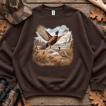 Pheasant Wilderness Sweatshirt in Dark Chocolate