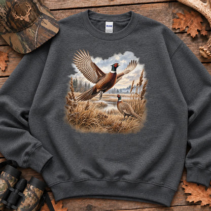 Pheasant Wilderness Sweatshirt in Dark Heather