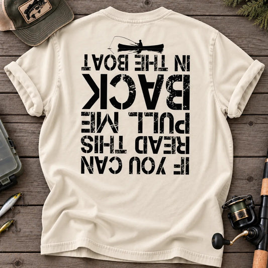 Pull Me Back in the Boat T-Shirt in Ivory