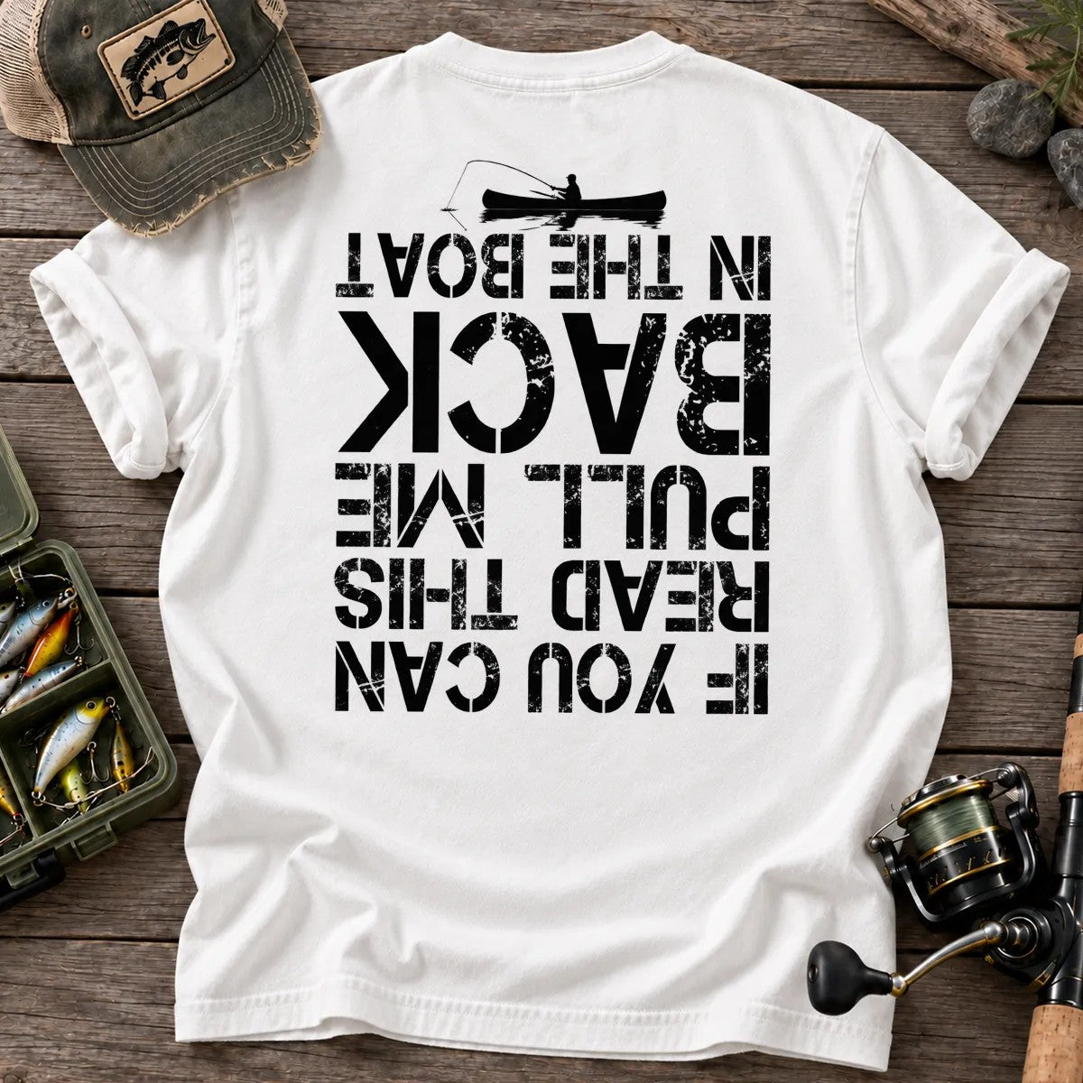 Pull Me Back in the Boat T-Shirt in White