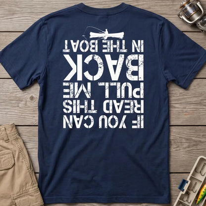 Pull Me Back in the Boat T-Shirt in Navy