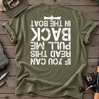 Pull Me Back in the Boat T-Shirt in Moss