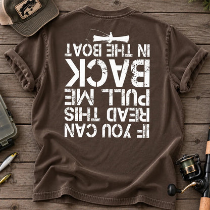 Pull Me Back in the Boat T-Shirt in Espresso