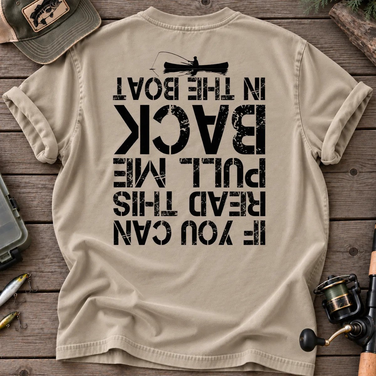 Pull Me Back in the Boat T-Shirt in Sandstone