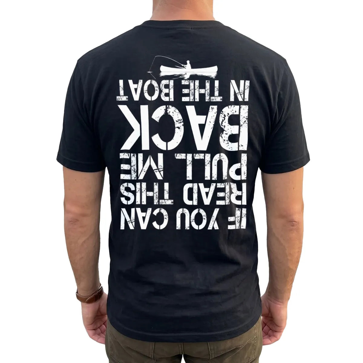 Pull Me Back in the Boat T-Shirt lifestyle mockup