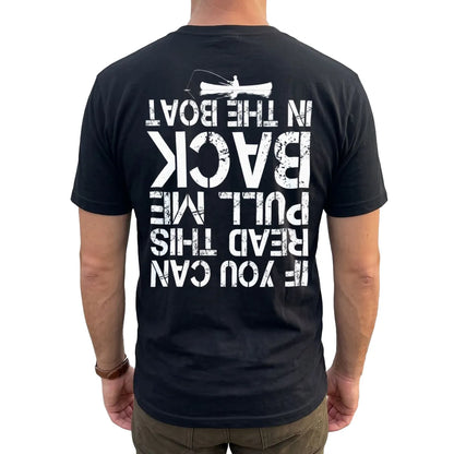 Pull Me Back in the Boat T-Shirt lifestyle mockup