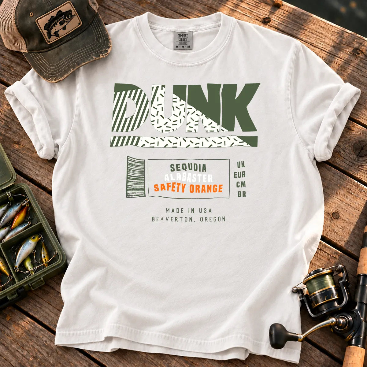 Rainbow Trout Sneaker Label T-Shirt in White