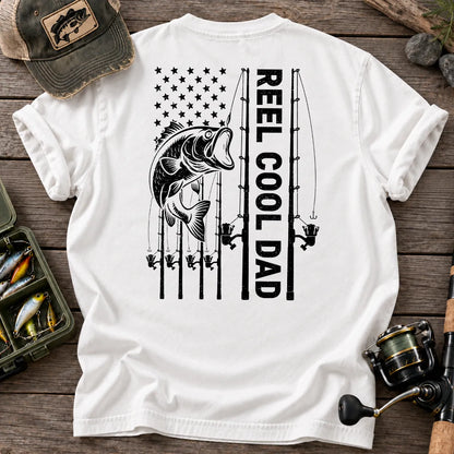 Reel Cool Dad Fishing T-Shirt in White