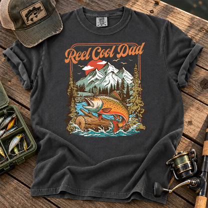 Reel Cool Dad Trout T-Shirt in Pepper