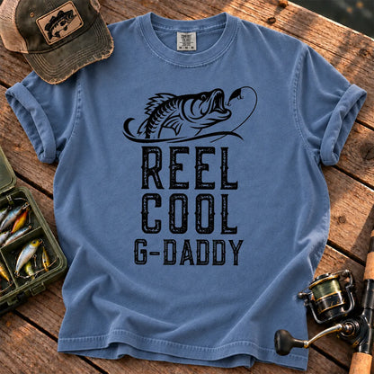 Reel Cool G-Daddy Fishing T-Shirt in Blue Jean