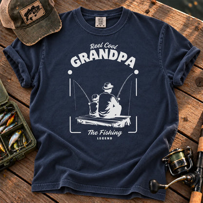 Reel Cool Grandpa T-Shirt in True Navy