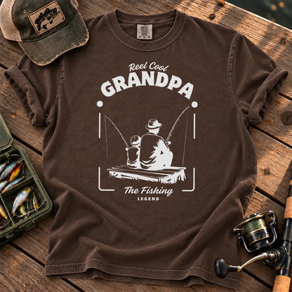 Reel Cool Grandpa T-Shirt in Espresso