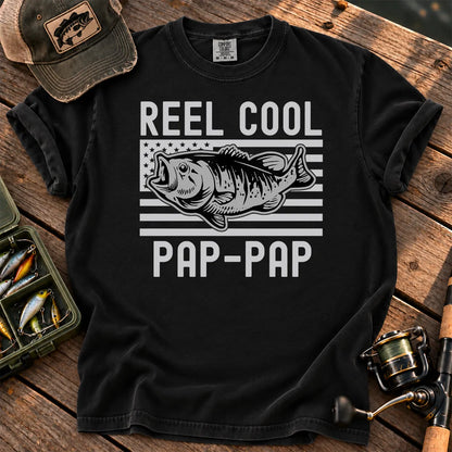 Reel Cool Pap-Pap T-Shirt in Black