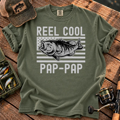 Reel Cool Pap-Pap T-Shirt in Moss