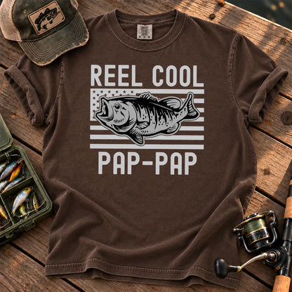 Reel Cool Pap-Pap T-Shirt in Espresso