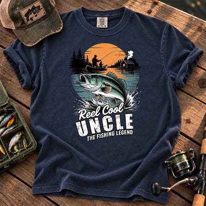 Reel Cool Uncle T-Shirt in True Navy