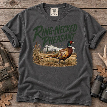 Ring-Necked Pheasant T-Shirt in Pepper